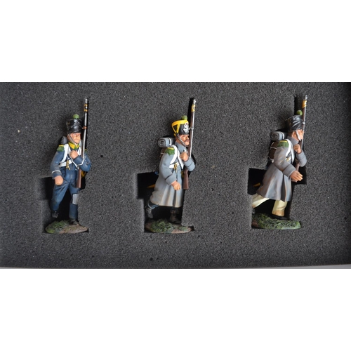 1356 - Six boxed 1/32 scale/54mm painted metal Napoleonic War figure sets from W Britain's, mostly French L... 