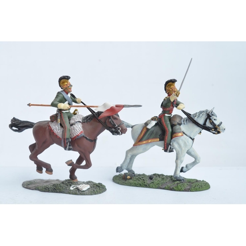 1358 - Six boxed limited edition 1/32 scale/54mm painted metal Napoleonic War figure sets from W Britain's,... 