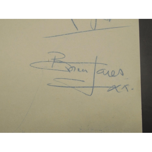 860 - The Rolling Stones - Brian Jones signed menu receipt paper 'To Joan With love from the Rolling Stone... 