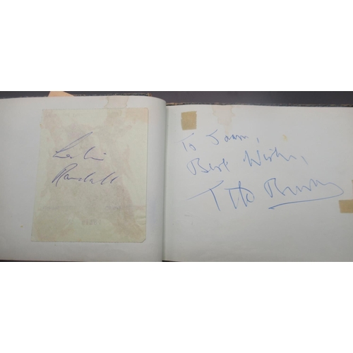 861 - C20th autograph book cont. signed photos and signatures from Tommy Cooper, Members of Cardiff City F... 