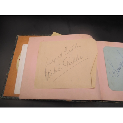 861 - C20th autograph book cont. signed photos and signatures from Tommy Cooper, Members of Cardiff City F... 