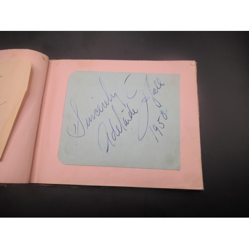 861 - C20th autograph book cont. signed photos and signatures from Tommy Cooper, Members of Cardiff City F... 