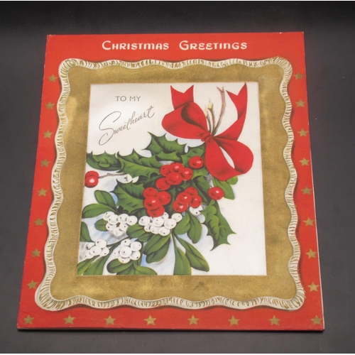 862 - Christmas Greetings card signed by Lord Mountbatten of Burma, Edwina Mountabtten, Pamela Mountbatten... 