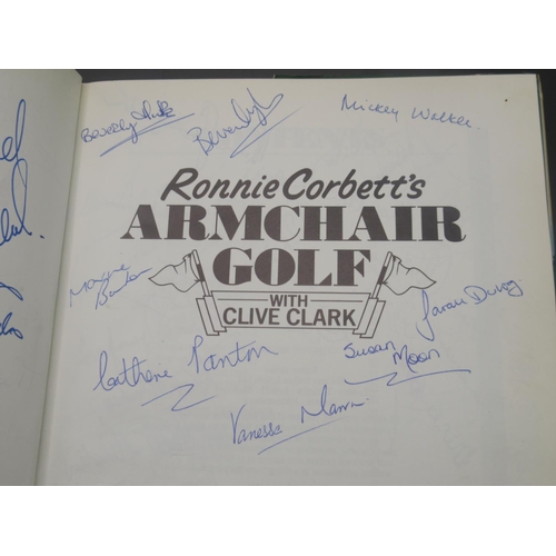 880 - Ronnie Corbetts Armchair Golf with Clive Clark, 1st Edition 1986, Willow Books, hardback w/dust jack... 