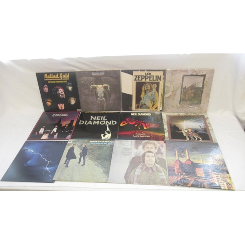 914 - Assorted collection of Vinyl to inc. Rolling Stones, Pink Floyd, Led Zeppelin, Eagles, Dire Straits,... 