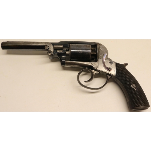 115 - Webley style percussion 80 bore revolver, 5