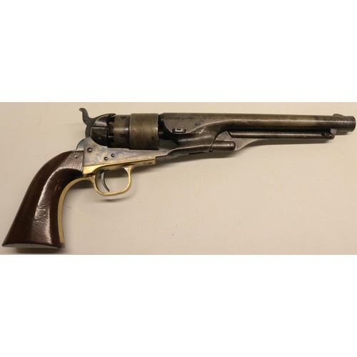 123 - Colt Army 1860 percussion .44 revolver, 8