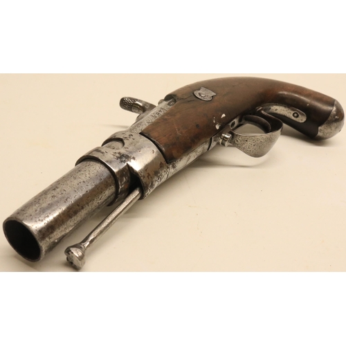 84 - French Gendarmerie percussion pistol, 5