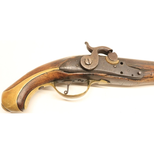 89 - Russian .750 percussion military service pistol, circa 1820 converted from flintlock, 10