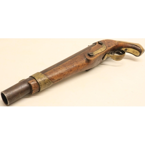 89 - Russian .750 percussion military service pistol, circa 1820 converted from flintlock, 10