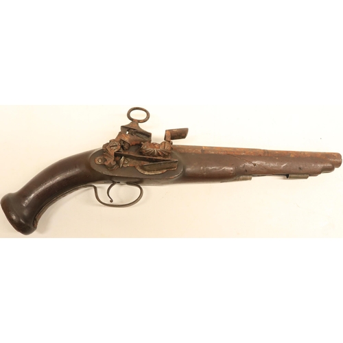 97 - 18 bore Eastern Miquelet pistol with 9