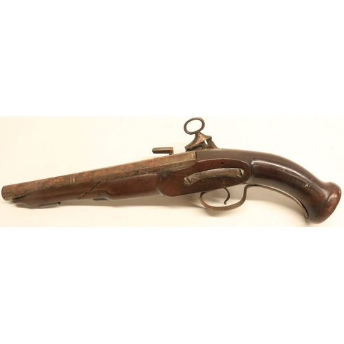 97 - 18 bore Eastern Miquelet pistol with 9