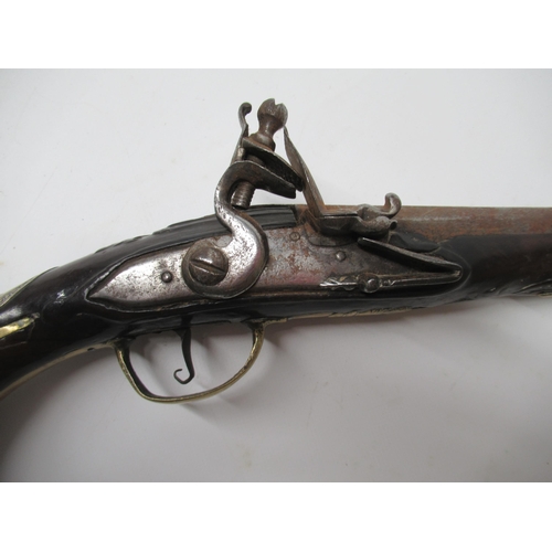 29 - 18th/19th century flintlock 20 bore holster pistol, 13