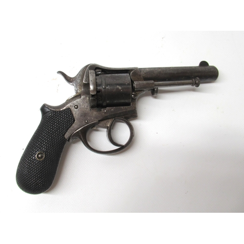 6 - Six shot pinfire revolver, with 3