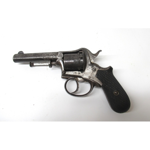 6 - Six shot pinfire revolver, with 3