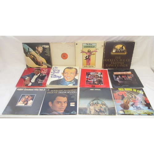 915 - Large collection of mixed vinyl records to inc. Elvis, Frank Sinatra, Johnny Cash, Elton John, Statu... 