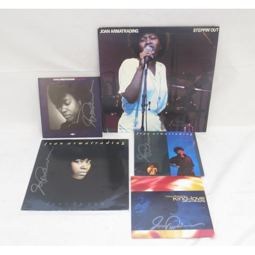 919 - Joan Armatrading Signed - Stranger Love AM 482 45RPM, More Than One Kind of Love AM561 45RPM, Thinki... 