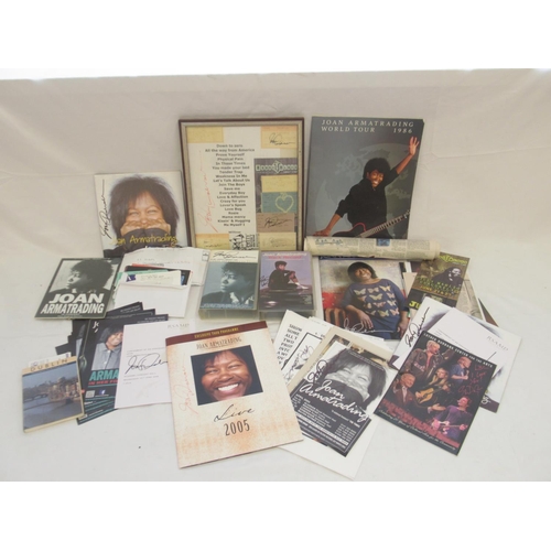 922 - Joan Armatrading - impressive collection of tour programmes, tickets, articles, flyers, etc. relatin... 