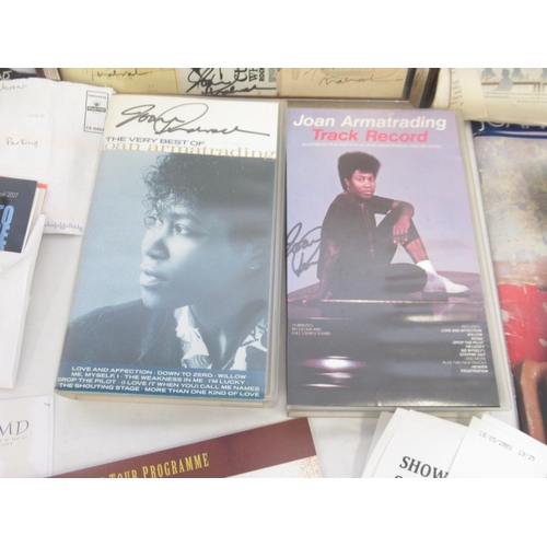 922 - Joan Armatrading - impressive collection of tour programmes, tickets, articles, flyers, etc. relatin... 