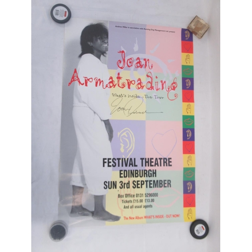 923 - Pair of Signed Joan Armatrading 'Whats Inside - The Tour' Posters 1 for Festival Theatre Edinburgh S... 