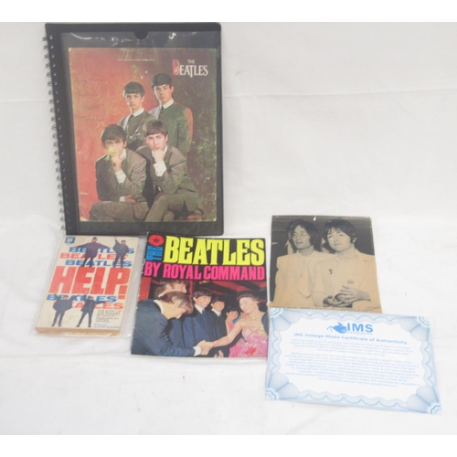 927 - Beatles -  folder cont. 14 negatives and transparencies relating to the Beatles, some framed in card... 