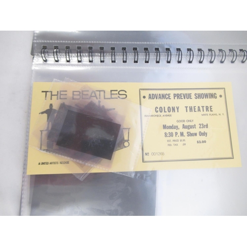 927 - Beatles -  folder cont. 14 negatives and transparencies relating to the Beatles, some framed in card... 