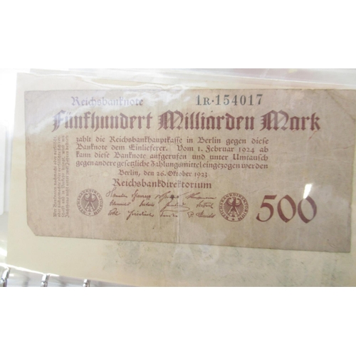 815 - Folder cont. large collection of c20th banknotes from Germany (101)