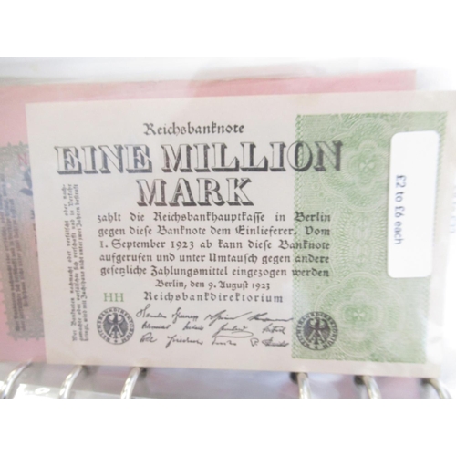 815 - Folder cont. large collection of c20th banknotes from Germany (101)