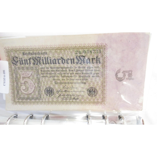 815 - Folder cont. large collection of c20th banknotes from Germany (101)