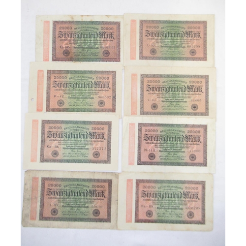 815 - Folder cont. large collection of c20th banknotes from Germany (101)