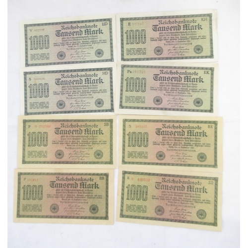 815 - Folder cont. large collection of c20th banknotes from Germany (101)