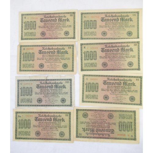 815 - Folder cont. large collection of c20th banknotes from Germany (101)