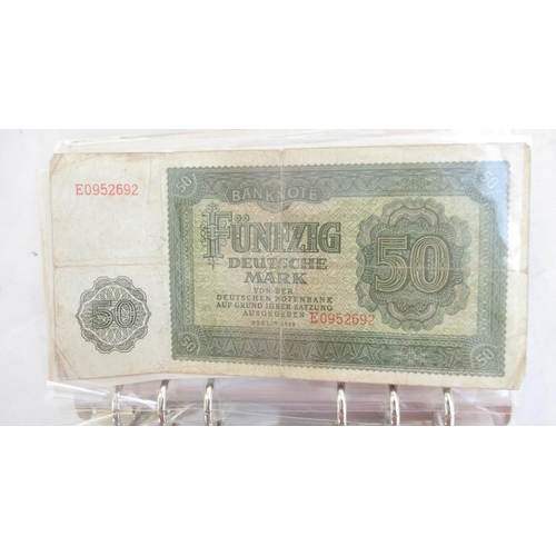 815 - Folder cont. large collection of c20th banknotes from Germany (101)