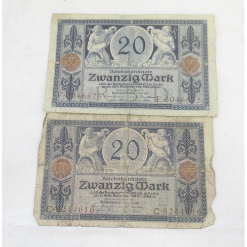 815 - Folder cont. large collection of c20th banknotes from Germany (101)