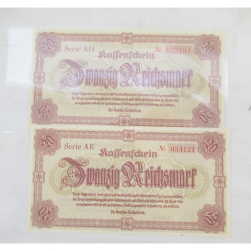 815 - Folder cont. large collection of c20th banknotes from Germany (101)