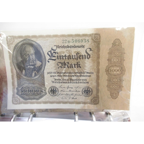 815 - Folder cont. large collection of c20th banknotes from Germany (101)