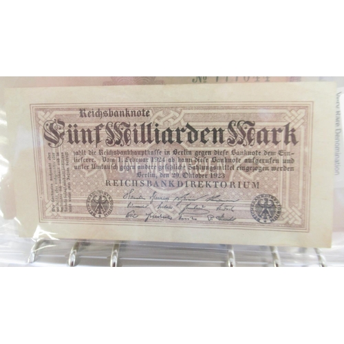 815 - Folder cont. large collection of c20th banknotes from Germany (101)