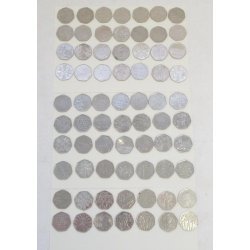 749 - Assorted collection of commemorative 50ps to inc. Diversity Built Britain, Beatrix Potters, Paddingt... 