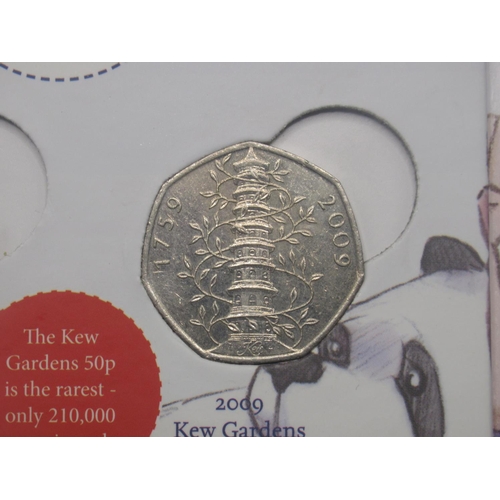 734 - The Royal Mint - The Great British Coin Hunt UK 50p Coin Collector Album, complete with Medallion to... 