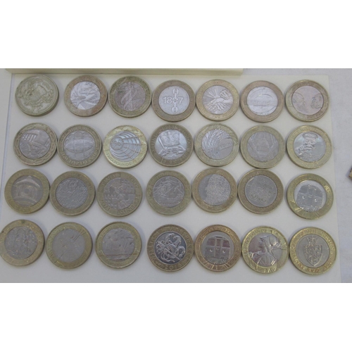 796 - Large collection of mixed coins to inc. complete Royal Mint UK £1 Coin Collector Album with Complete... 