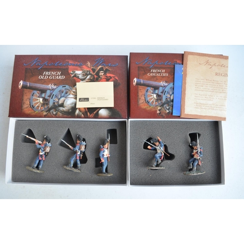 1360 - Six boxed 54mm (1/32) scale painted metal Napoleonic War figure sets from W Britain's, all French Ar... 