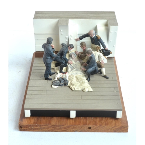 1361 - W Britain's 41143 Nelson Death Scene (1/32 scale/54mm), limited edition 329/400, model in excellent ... 