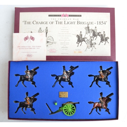 1362 - Four boxed 54mm (1/32) scale painted metal Crimean War figure sets from W Britain's to include limit... 