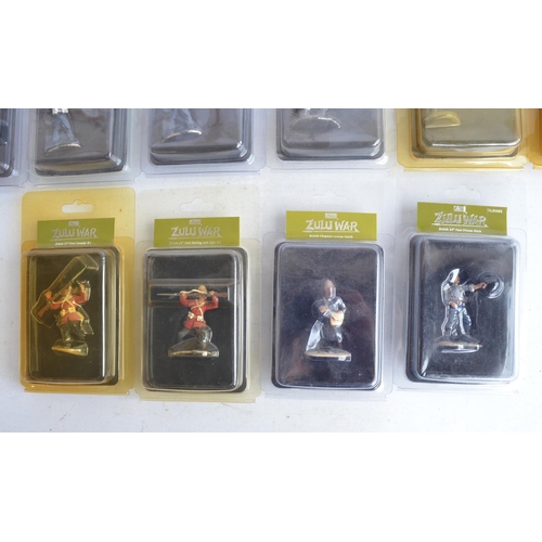 1365 - Sixteen boxed British Army painted metal individual soldier figures from W Britain's Zulu War series... 