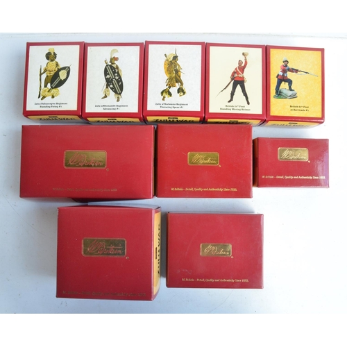 1369 - Ten boxed painted metal soldier figures and figure sets from W Britain's Zulu War series to include ... 