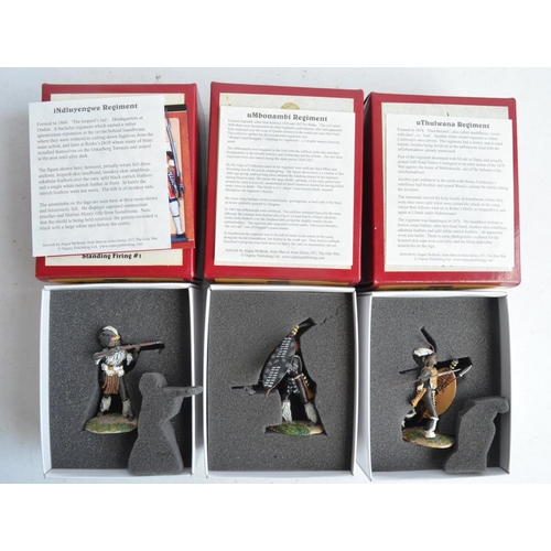 1369 - Ten boxed painted metal soldier figures and figure sets from W Britain's Zulu War series to include ... 