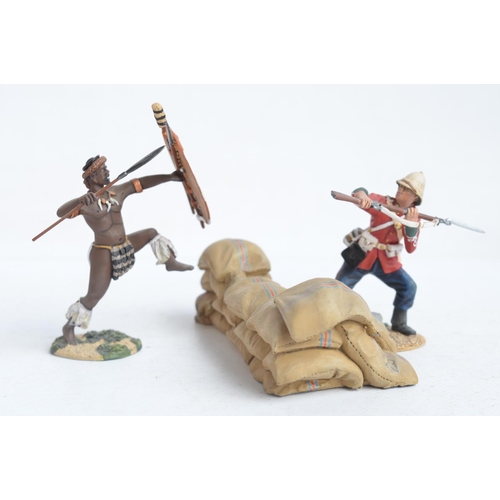 1370 - Five boxed painted metal soldier figures and figure sets from W Britain's Zulu War series to include... 