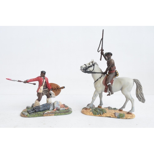 1371 - Four boxed limited edition painted metal soldier figure sets from W Britain's Zulu War series to inc... 