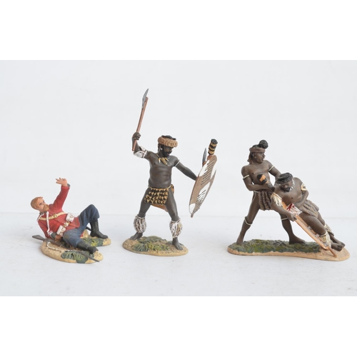 1371 - Four boxed limited edition painted metal soldier figure sets from W Britain's Zulu War series to inc... 