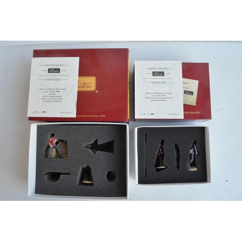 1372 - Two boxed limited edition painted metal soldier figure sets from W Britain's Zulu War series to incl... 